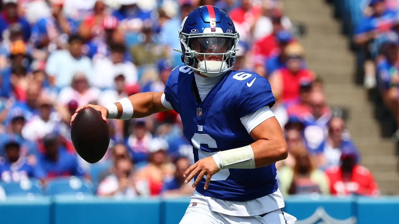 Giants to start Jaxson Dart over Russell Wilson at quarterback Sunday Image