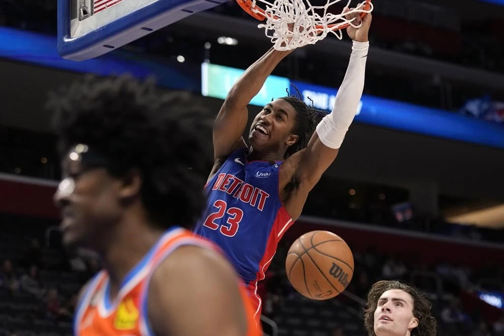 Cunningham, Bey lead Pistons past Thunder 112-103 Image