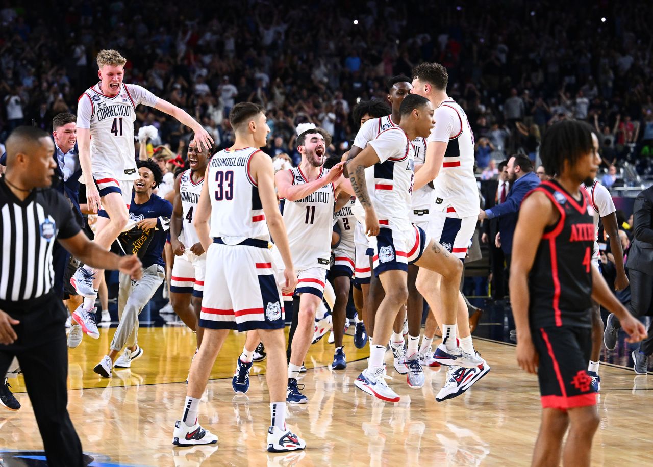 UConn hold off late San Diego St. surge to claim fifth national title Image