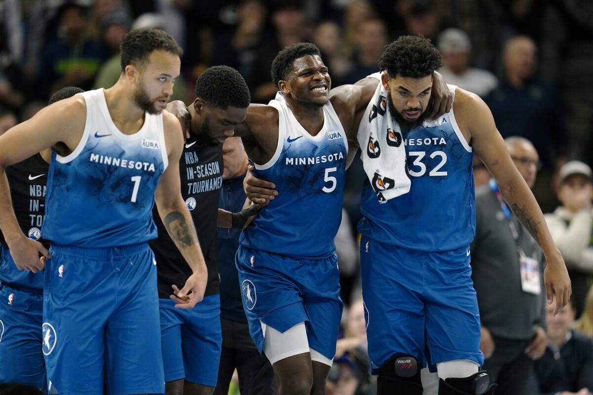 Timberwolves overcome Edwards injury to beat Thunder Image