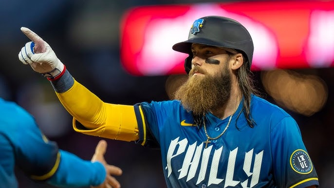 Brandon Marsh leads Phillies in significant National League victory Image