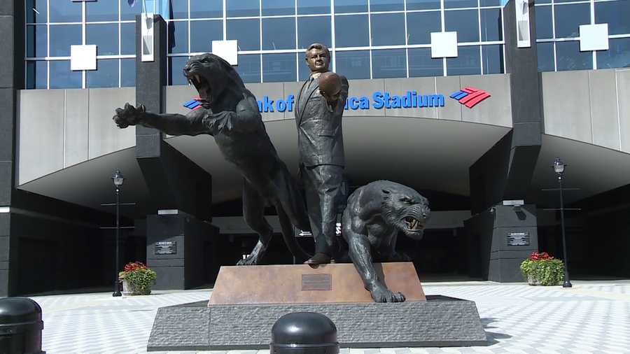 Panthers remove statue of former owner Jerry Richardson from outside their stadium Image