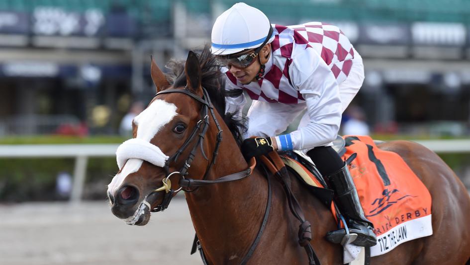 Tiz the Law wins a historic 2020 Belmont Stakes Image